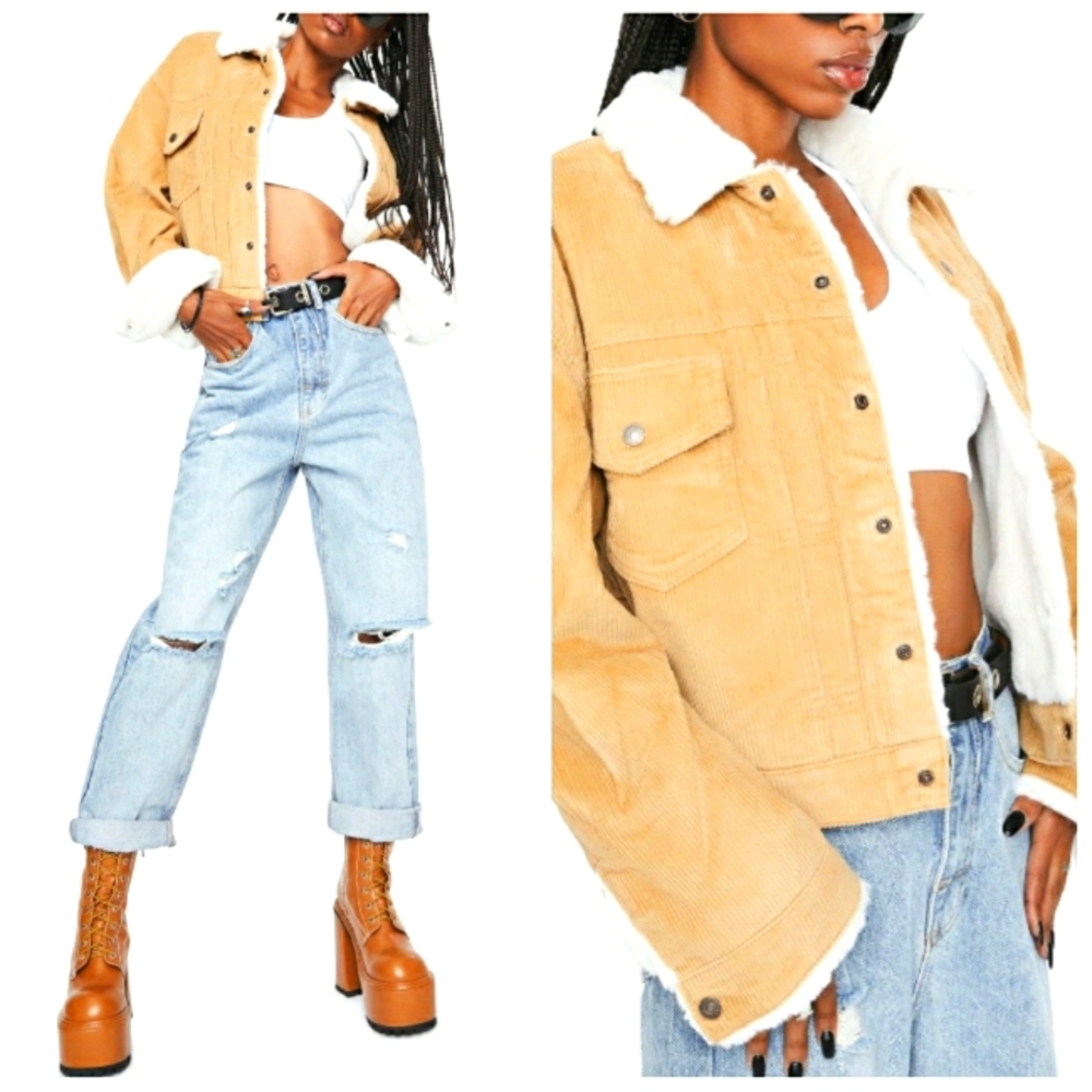 🎉HP!🎉 💎NWT Levi's Iced Coffee Corduroy Trucker Jacket